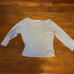 Grey 3/4 Top